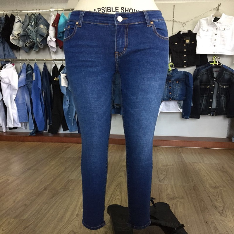 Vaqueros pitillo lavado lavado bleach WS109057